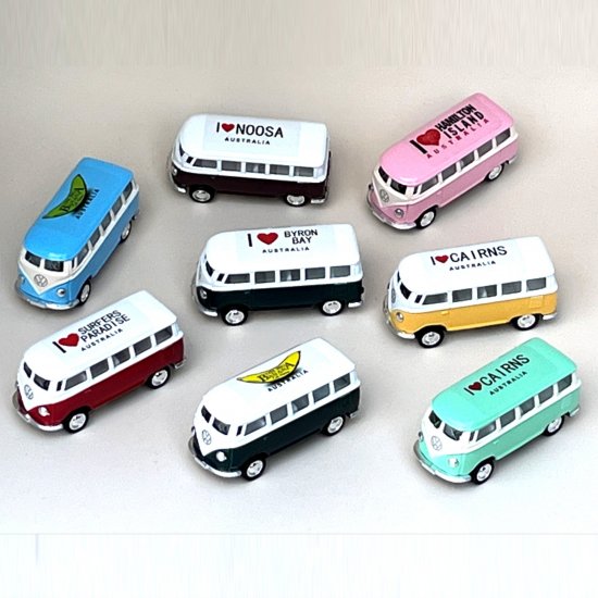 Clear Crystal Sticker Label with 2.5\" VW Classic Bus