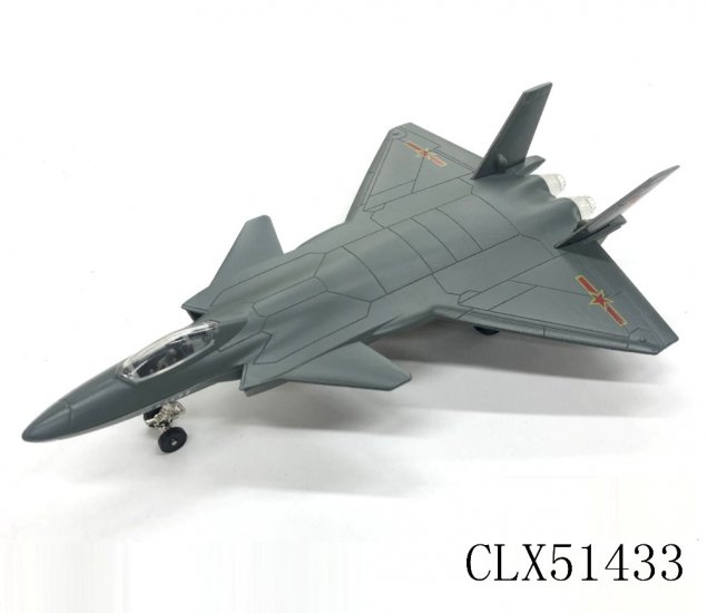 J-20 Mighty Dragon Fighter with Light & Sound (P.L.A. Air Force) 9\" Diecast Model CLX51433