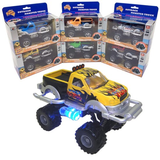 1:32 Diecast Model Off-Road Pick-Up Outback Monster Truck 6 Colors Asst. AO854W