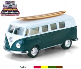 1:32 1962 VW Classical Bus & Wooden Surf Board (4 Colors) KT5060DS1  1:32 1962 VW Classical Bus & Wooden Surf Board (4 Colors) KT5060DS1