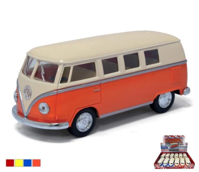 VW Classical Bus 1962 (Ivory Top) 1:32 (5" Asstd Colour) KT5377D - Click Image to Close
