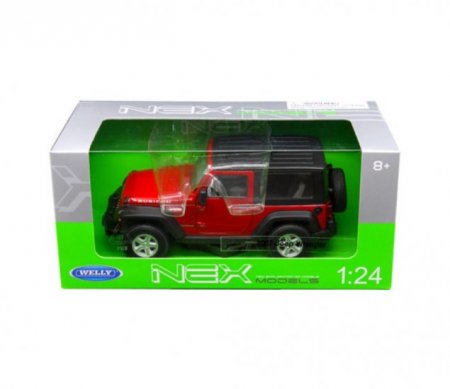 1:24 Jeep Wrangler Rubicon Soft Top (Red) WL22489HW