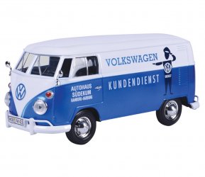 1:24 Volkswagen Type 2 (T1) - Delivery Van - Kundenienst (White with Blue) MM79573DK