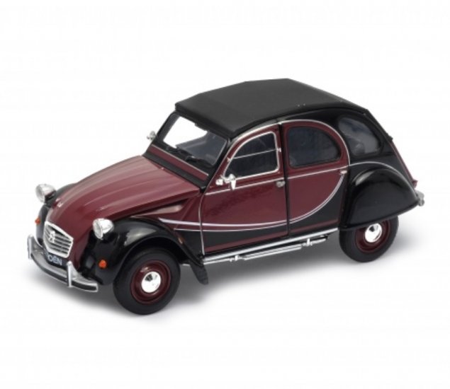 1:24 Citroen 2CV 6 Charleston (Brown Red) WL24009W - Click Image to Close