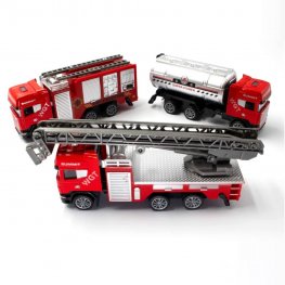 1:64 Diecast Fire Engine Truck, 3 Style Mixed in Hangsell Window Box WGT2431-3 1:64 Diecast Fire Engine Truck, 3 Style Mixed in Hangsell Window Box WGT2431-3