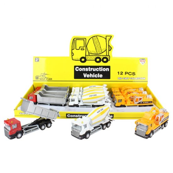 6\" Diecast Engieering Vehicle, 3 Style Mixed WGT2436-12